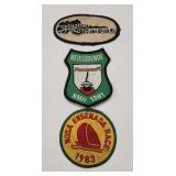 (3) Misc Vtg Embroidered Patches