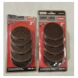 2pk (9) Twist Lock 3' Fiber Discs w/ Disc Holder,