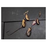 (2) Pflueger Brass/Chrome Spinner Rigs #4-6