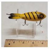 Vtg Baron 3/8oz Black/Yellow Stripe Lure