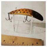 Vtg 4' Wooden Flatfish Lure