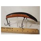 Vtg 6' Wooden Flatfish Lure