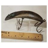 Vtg Helin Flatfish T55 Silver Scaled