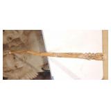 52' Walking Stick with Carved Hand Grip