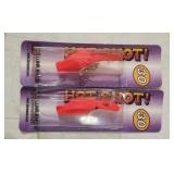 (2) NIP Luhr Jensen Hot Shot Fluorescent Red Fire