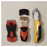 Scrapers & DeWalt Razor Knife