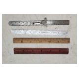 (2) Wood & (2) Stainless 6' Rulers