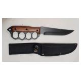 12.5' Drop Point Hunting Knife with Brass Knuckle