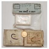 (3) Vtg Boxes of Mustad Viking Hooks