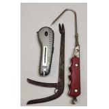 Vtg 13lb Fish Scale, Hook Remover, Gaff Hook