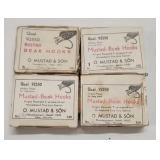 (4) Vtg Boxes of Mustad Beak Hooks