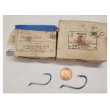 (2) Vtg Boxes of Mustad Beak Hooks