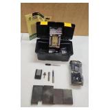 (3) Router Bits & Wood File in a 12.5' Toolbox,