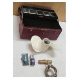 14' Metal Tool Box with Boating Items