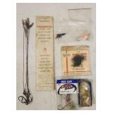 Pack of Vtg Pflueger O'Shaughnessy Hooks on Wire