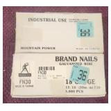 (2) Full Boxes of 18ga ï¿½ 13/16' Finish Nails