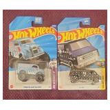 (2) NIP HotWheels  70's Van Art, Monster Dairy