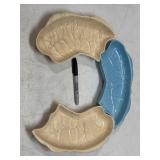 Set of (3) Decorative Serving Ware