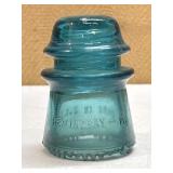 Vintage 4 in. Hemingray No. 16 Aqua Insulator