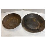 Vintage 14 in. & 16.5 in. Gold Mining Pans