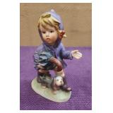 NapcoWare 8747 Girl & Puppy 7.5' Figurine