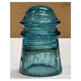 Vintage 3.50 in. Hemingray No. 9 Bluish Clear