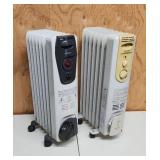 (2) Smaller Radiator Style Radiant Heaters