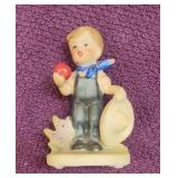 Vtg Goebel Hummel Style Country Boy w/Apple