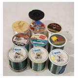 10 Spools of 4lb-8lb Fishing Line