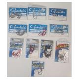 (11pks) Gamakatsu Octopus Gooks Sz 3/0-8/0