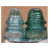 (1) 4 in. No. 20 Aqua & (1) 4 in. Green Insulators