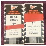 (2) Boxes of Master Fastener 5000ct 18gaï¿½1' Brads
