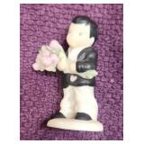 2.5' Enesco 'Boy With Flowers' Figurine