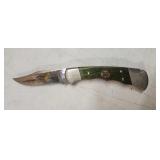 Vtg Ducks Unlimited Buck Knife 50th Anniv. 7'