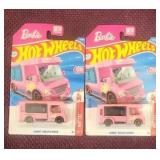 (2) NIP HotWheels Barbie Dream Campers