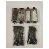 Various Small Size Hooks, Swivels & Beads,