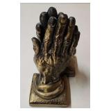 Pair of Brass Praying Hands Bookends