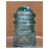 Vintage 3.5 in. Aqua Insulator