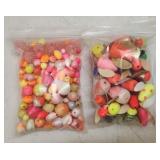 (2) 4ï¿½6 Bags of Winged  Bobbers, Beads & Clusters