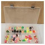 Organizer Full Of Mostly Lg Winged Bobbers