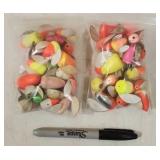 (2) 4ï¿½6 Bags of Med-Lg Winged Bobbers