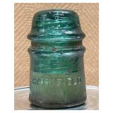 Vintage 4 in. Brookfield X2 Green Insulator
