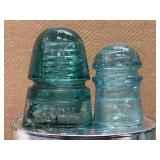 (1) Vintage 4. in. Postal Green & (1) 3.25 in.