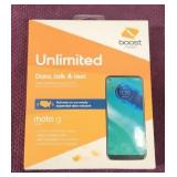 Unopened Boost Mobile moto g Phone