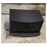 Glass Door TV Stand on Wheels 18ï¿½22ï¿½30