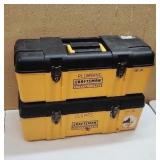 (2) Craftsman 26' HD Plastic Tool Box, Stackable