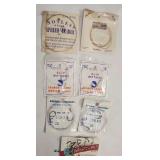 (7pks) Vtg Single/Double Leadered Hooks