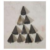 (10) 6oz Pyramid Weights