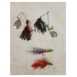 (2) Streamer Jig Flies & (2) Salmon Flies