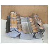 Lg 21' Hawthorne Aluminum Cork Lined Tackle Box